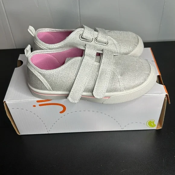 Jumping Beans Harmonica Style Color Iridescent Velcro Sneakers Size 11 - Picture 4 of 6